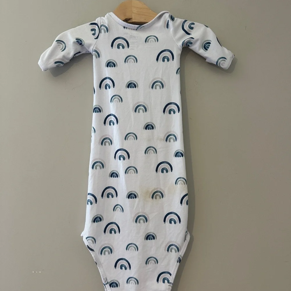 $20 ADD‎ ON Caden Lane rainbow gown 0-3M bamboo little sleepies posh peanut